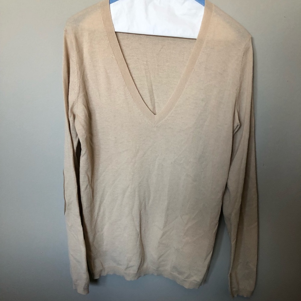 Pink Tartan  cashmere cream sweater